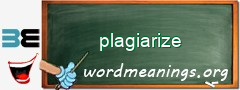 WordMeaning blackboard for plagiarize